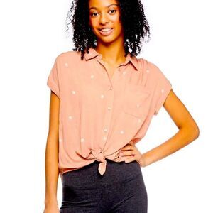 Wild Skye Women's Button-Down Top sz XL